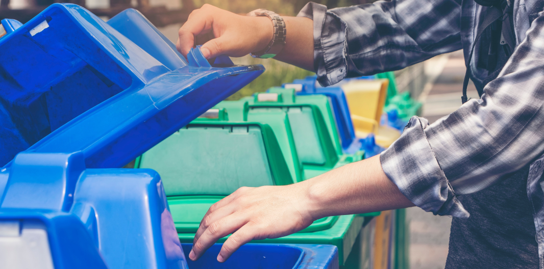 Man Recycles